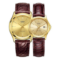 CASIO VINTAGE Series Classic Vintage Simplistic Casual Fashion Couple Waterproof Gold Analog MTP-1183QQ-9A&LTP-1183Q-9A
