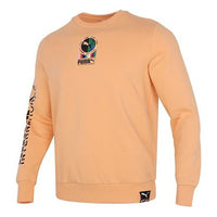 PUMA Game Graphic Crewneck Sweatshirt 'Orange Black Green' 531416-36