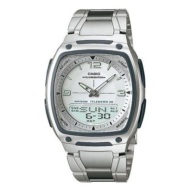 CASIO Quartz Waterproof Sports Stainless Steel Strap Mens Analog AW-81D-7A