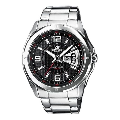 CASIO EDIFICE Stainless Steel Strap Mens Silver Analog EF-129D-1AV