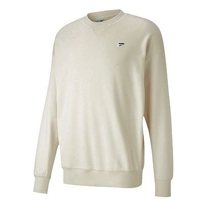PUMA Athleisure Casual Sports Round Neck Creamy White 599173-85