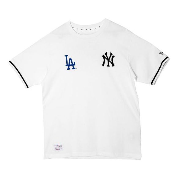 New Era MLB World Series Logo Printing Short Sleeve Unisex White 12141983