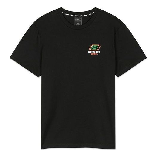 Skechers Barrel Printing Short Sleeve Black L320W251-0018L
