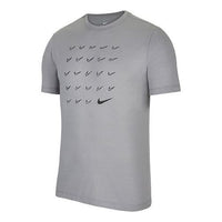 Nike Dri-FIT Swoosh Training Short Sleeve Gray CV3894-073