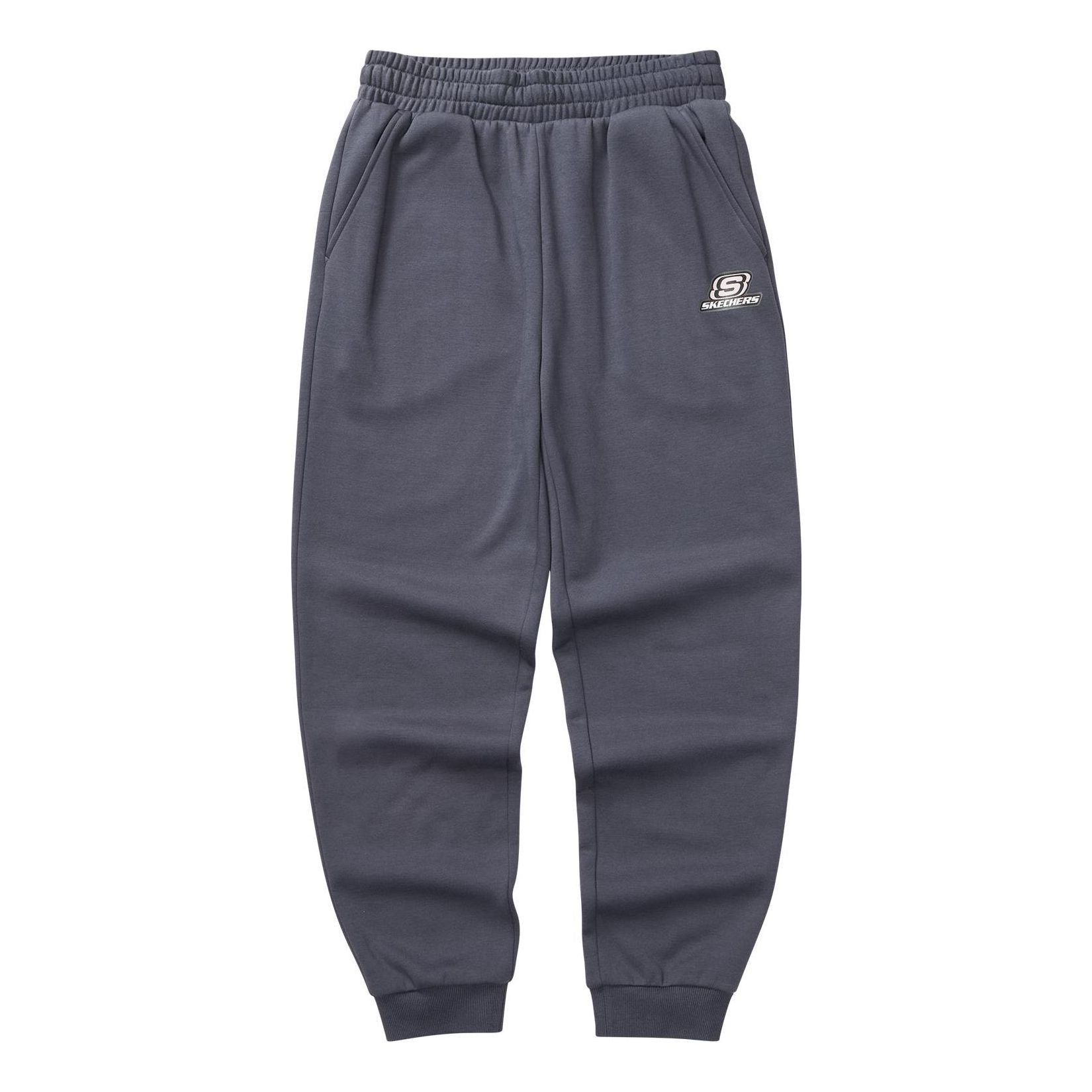 (WMNS) Skechers Colorful Casual Series Drawstring Knit Pants 'Grey' L322W059-026R