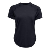 (WMNS) Under Armour Sport Hi-Lo Short Sleeve Black 1356300-001
