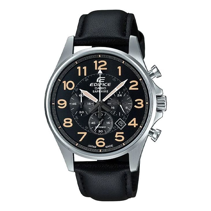 CASIO Male EDIFICE Japan / South Korea Fashion Waterproof Mens Black Analog EFB-508JL-1A