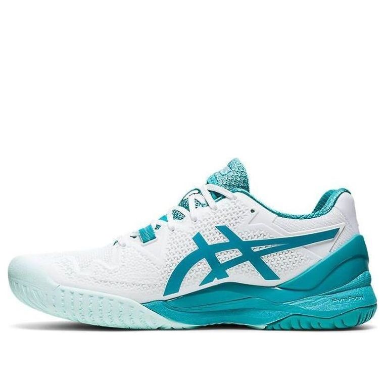 (WMNS) ASICS Gel Resolution 8 Wide 'White Lagoon' 1042A097-106