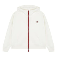 (WMNS) New Balance Athletics Full-Zip Jacket Asia Sizing 'White' AWJ21315-IV