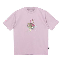 Converse Shoe Tie Heart Logo T-Shirt Asia Sizing 'Blush Purple' 10023156-A03