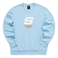 Skechers Sport Letter Crew Sweater 'Blue White' L321U139-01CQ