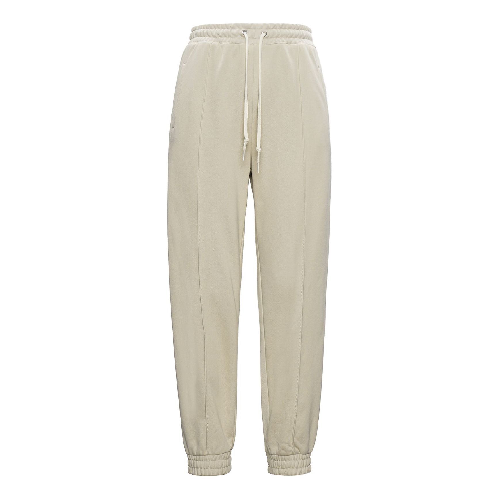 (WMNS) Converse Solid Color Lacing Bundle Feet Sports Pants/Trousers/Joggers Khaki 10022965-A04