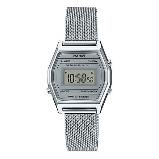 CASIO Quartz Waterproof Unisex Silver Digital LA690WEM-7