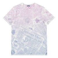 DIOR Printing Round Neck Short Sleeve Unisex White 023J600C0589-C085