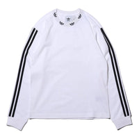 adidas originals Trefoil Rib Ls Sweatshirt For Men White FM1507