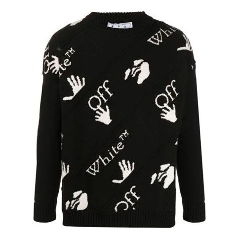 Men's Off-White Logo Black OMHE064F20KNI0011001