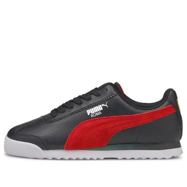 (GS) PUMA Scuderia Ferrari Race Roma Low Top Running Shoes Black 306656-01