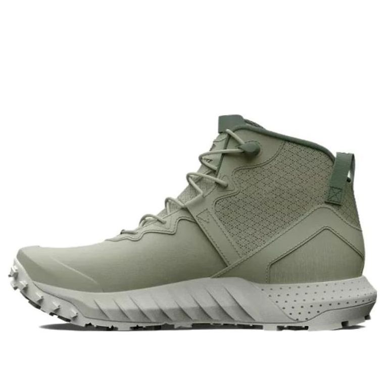 Under Armour Micro G Valsetz Trek Mid Leather Waterproof Tactical Boots 'Olive Green' 3025577-300