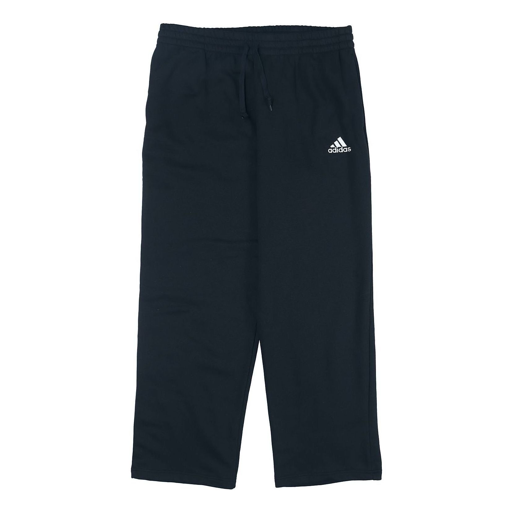 adidas Casual Sports Fleece Lined Running Knit Straight Long Pants Black GK9366