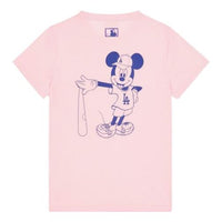 MLB x Disney Crossover LA Dodgers Los Angeles Dodgers Basic Short Sleeve Unisex Pink Red 31TSK1031-07P