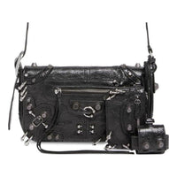 (WMNS) Balenciaga Le Cagole Xs Flap Bag With Piercings 'Black' 7190822AAE31000