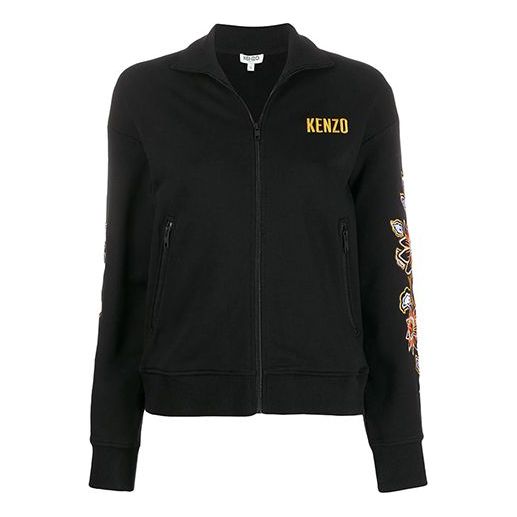 KENZO SS21 Flowers Embroidered Jacket Black F962BL756962-99