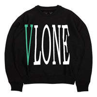 VLONE Staple- Crewneck Classic Printing Round Neck Couple Style Black Green 6941240931645