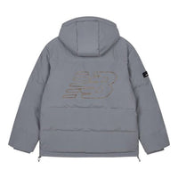 New Balance NB Logo Winter Down Jacket Asia Sizing 'Light Grey' AMJ33339-TTM