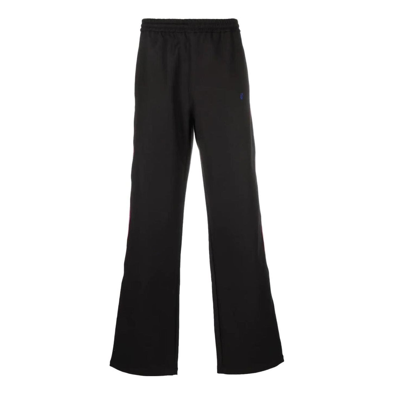 Men's Off-White SS22 Logo Printing Straight Sports Pants/Trousers/Joggers Loose Fit Black OMCJ018S22FAB0041025