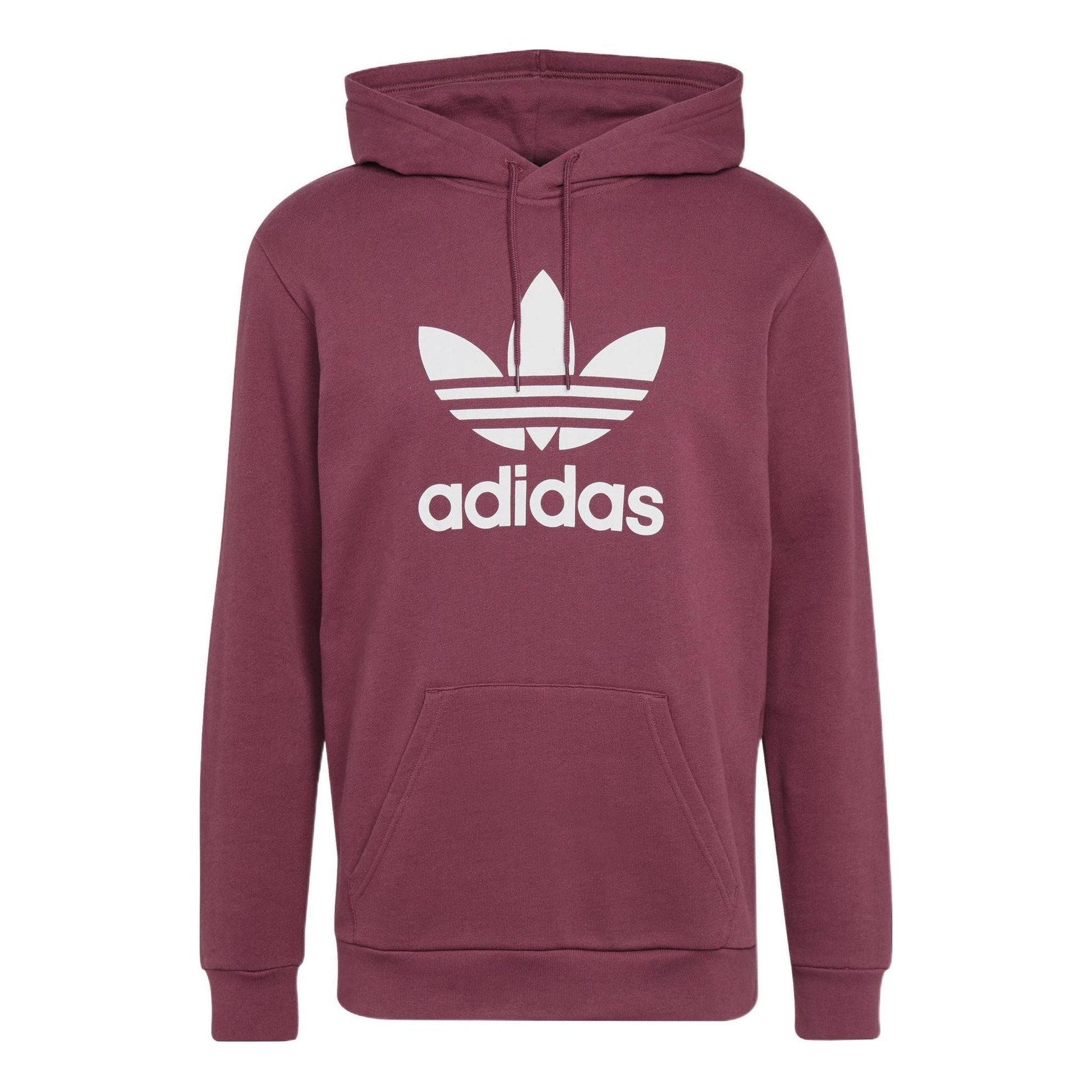 adidas Adicolor Classics Trefoil Hoodie 'Burgundy Victory Crimson White' H06666