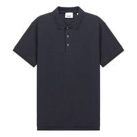 Men's Burberry SS21 Mesh Cotton Short Sleeve Polo Shirt Navy Blue 80288741