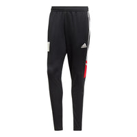 Men's adidas Messi Tk Pnt Stripe Alphabet Printing Elastic Waistband Bundle Feet Sports Pants/Trousers/Joggers Black HI3779
