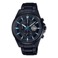 CASIO Waterproof EDIFICE Solar Powered Mens Black Analog EFB-509DC-1A