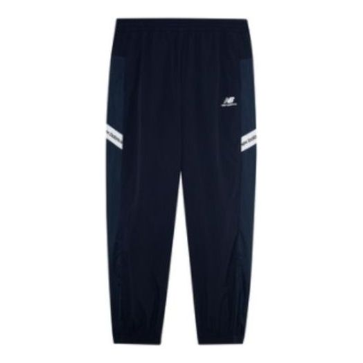 New Balance Logo Fleece Striped Joggers Asia Sizing 'Navy White' 5TC2U553-NV