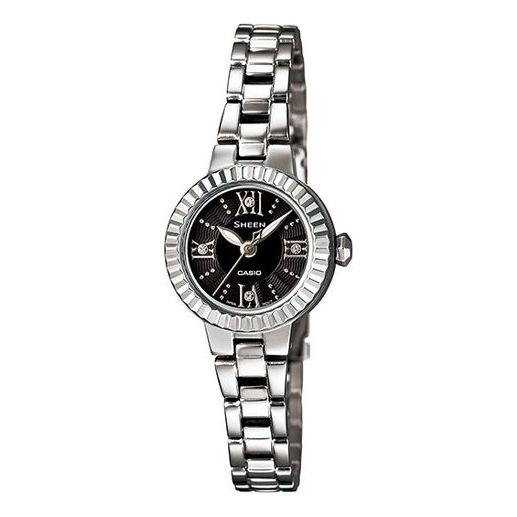 CASIO Female SHEEN Japan / South Korea Fashion Waterproof Black Analog SHE-4032D-1AU