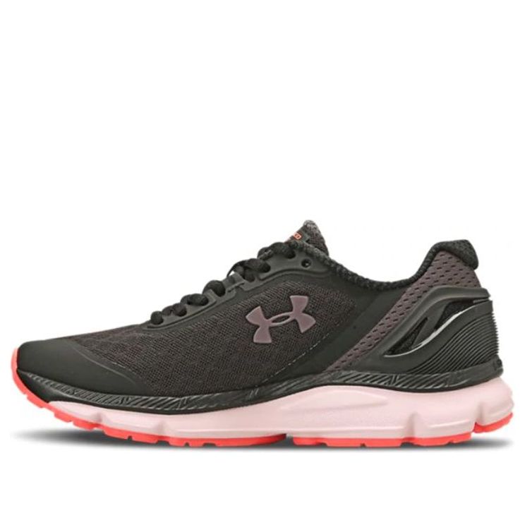 (WMNS) Under Armour Charged Sprint Running Shoes Black/Red 3023420-001