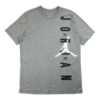 Men's Air Jordan Logo Printing Sports Short Sleeve Gray T-Shirt CZ2346-091