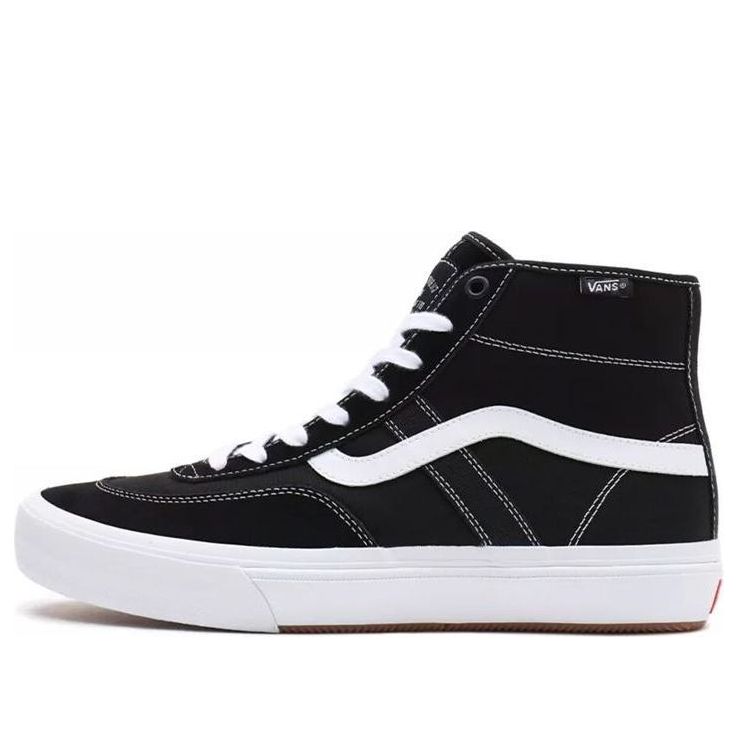 Vans Crockett High Breathable Non-Slip Wear-resistant Casual Skateboarding Shoes Black VN0A5JIGY28