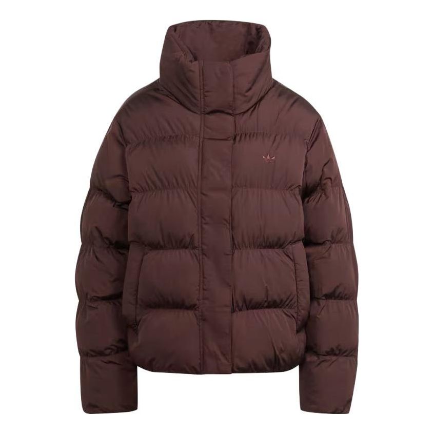 (WMNS) adidas Short Vegan Puffer Jacket 'Brown' IJ8235