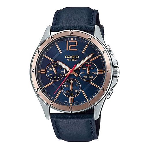 CASIO Quartz Limited Edition Waterproof Mens Blue Analog MTP-1374L-2A