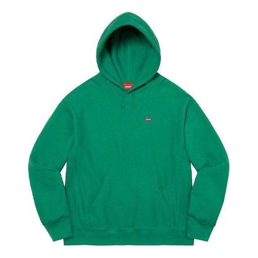 Supreme Small Box Hooded Sweatshirt 'Green Red' SUP-FW21-246