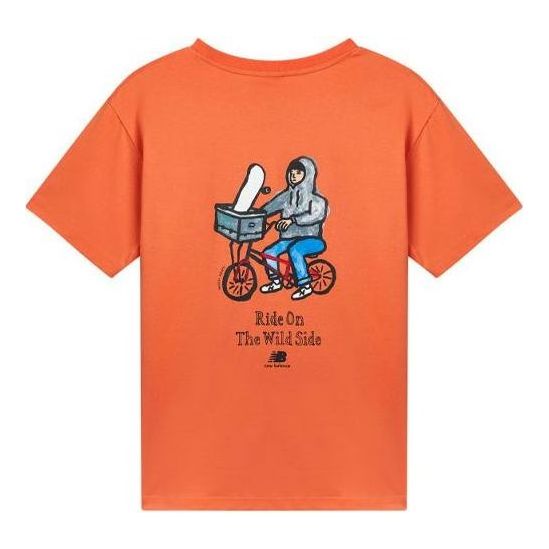 New Balance Graphic Print Design Tee Asia Sizing 'Orange' AMT12343-PKN