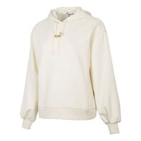 (WMNS) PUMA Winterized Hoodie Logo 'Beige' 848251-73