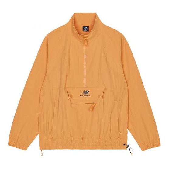 New Balance Men's New Balance Logo Printing Half Zipper Sports Jacket Orange AMJ13359-GPO