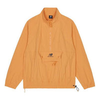 New Balance Men's New Balance Logo Printing Half Zipper Sports Jacket Orange AMJ13359-GPO