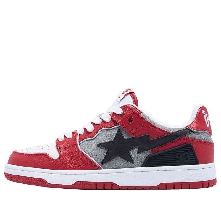 A Bathing Ape SK8 STA 'Grey Red' 1I80-191-010-GREYR