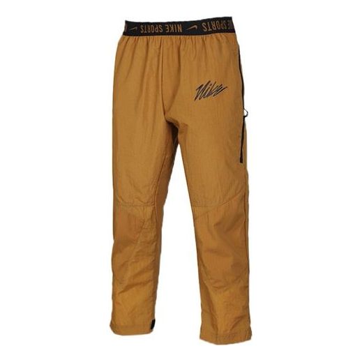 Nike Casual Woven Training Long Pants Yellow CJ4630-790