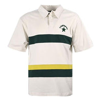 Converse Colorblock Logo Polo Shirt Asia Sizing 'White Dark Green' 10024880-A01