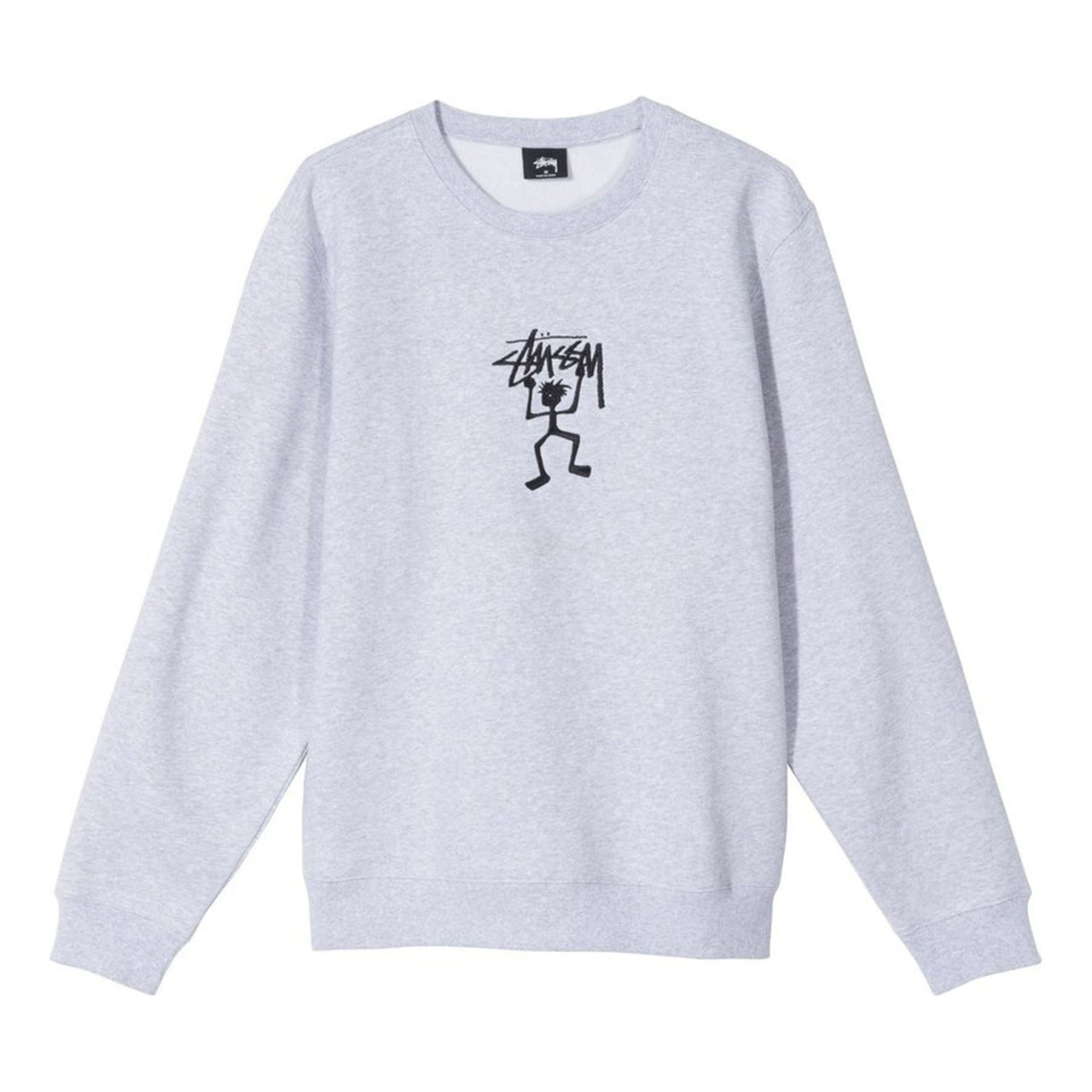 Stussy Warrior Crew Round Neck Unisex Gray WARRIOR-CREW118396