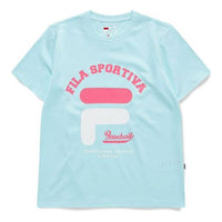 (WMNS) Fila Printing Casual Round Neck Short Sleeve Pink Green T11W122104F-TQ